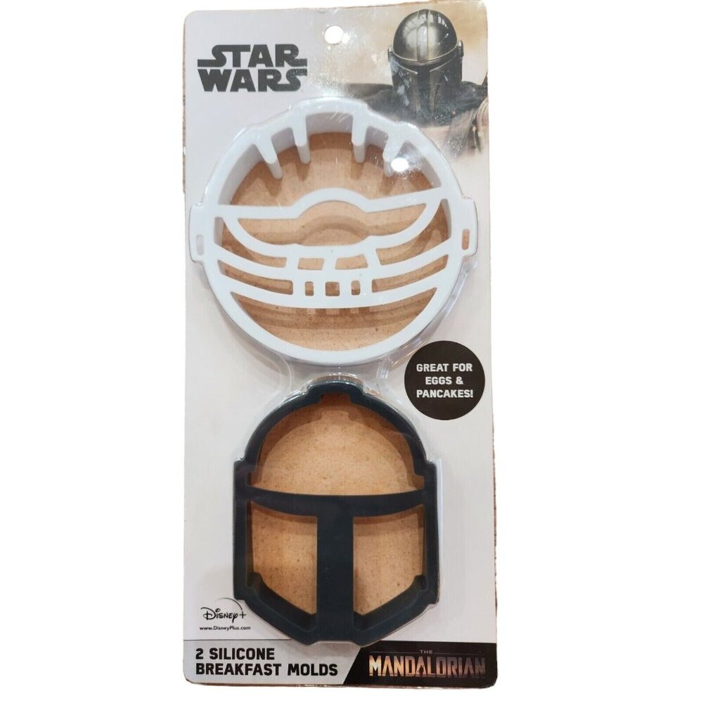 Star Wars The Mandalorian 2 Silicone Egg & Pancake Breakfast Molds